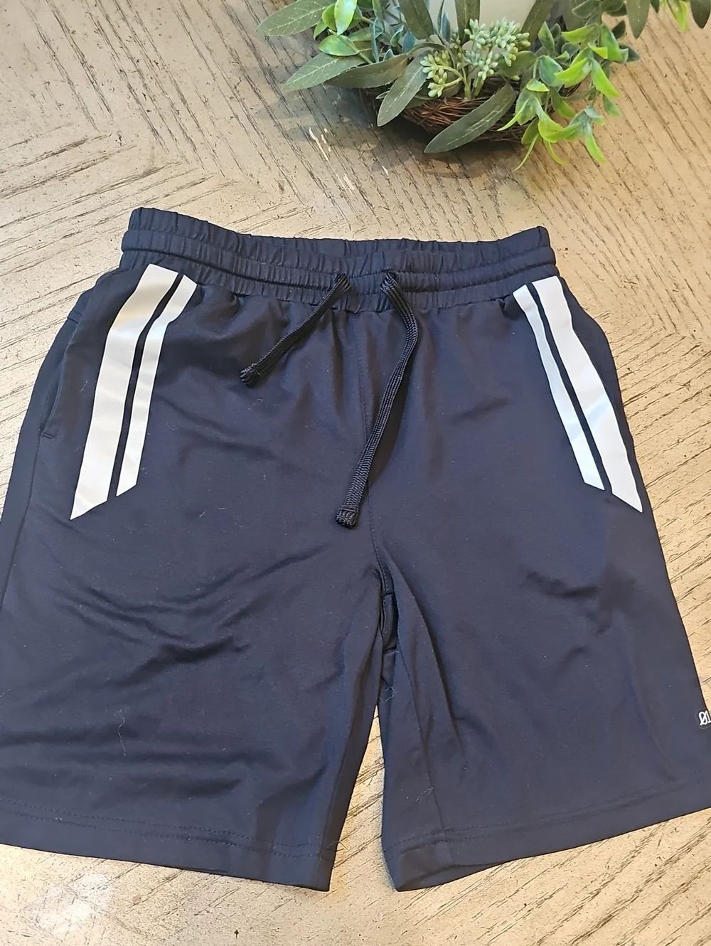 Black Athletic Shorts Size 8